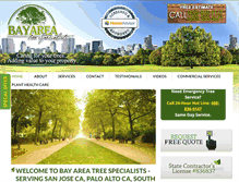 Tablet Screenshot of bayareatreespecialists.com